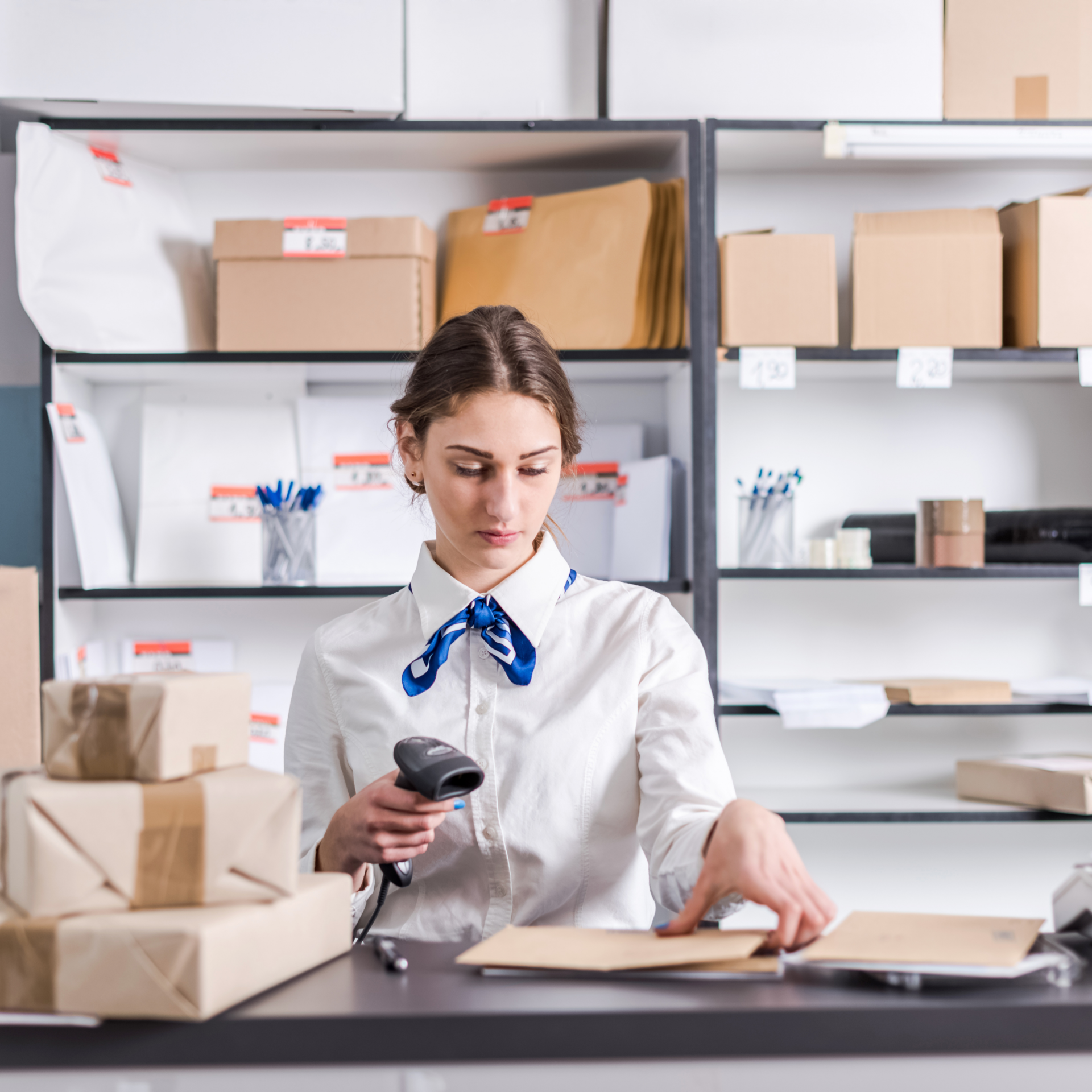 In the Post Office. Женщина на почте. Картинка пост офис. Картинка для рабочей почты.